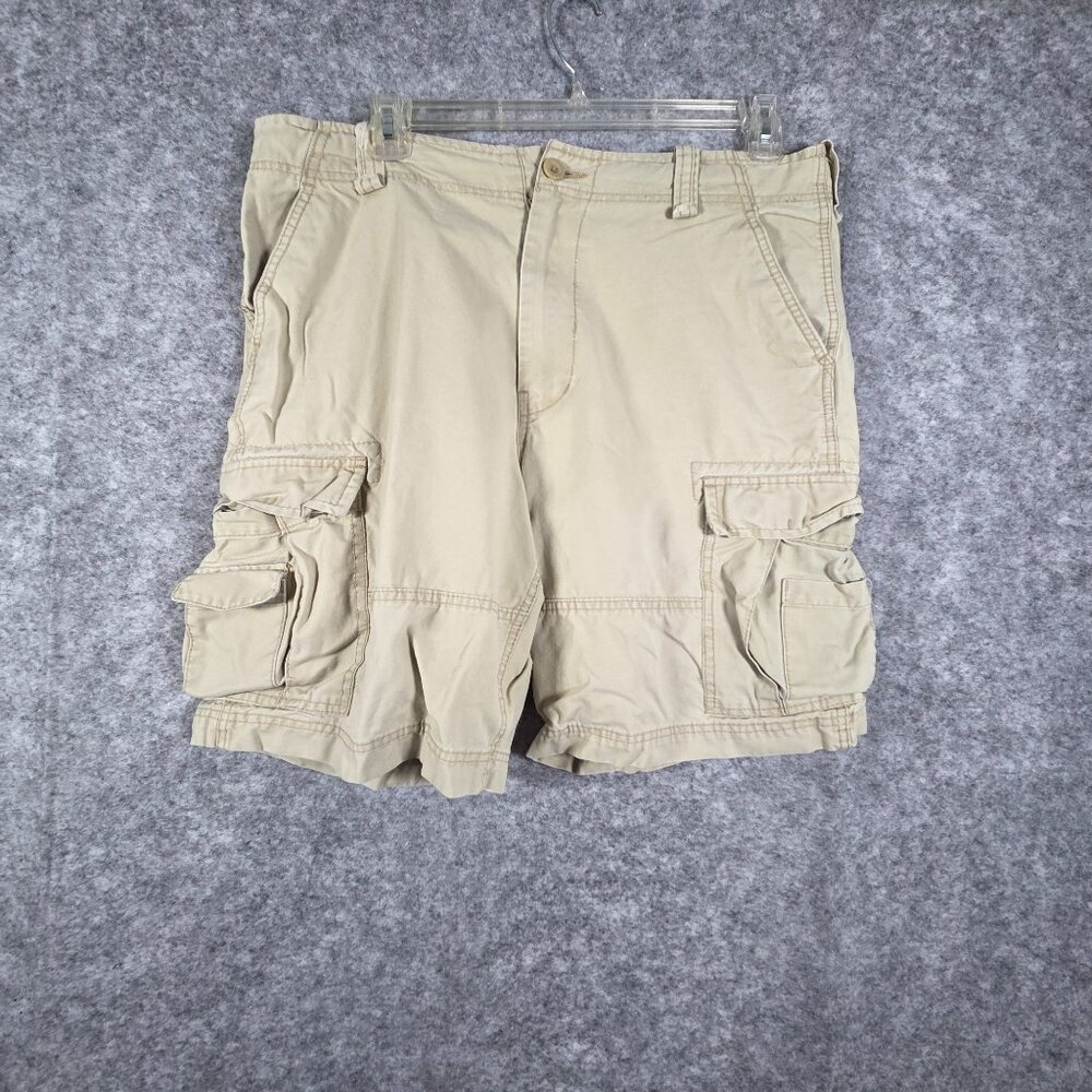 Wonderwall Broken In Cargo Men's  Shorts Beige Size 36 Tan